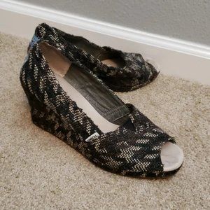 TOMS open toe, platform wedge Shoes